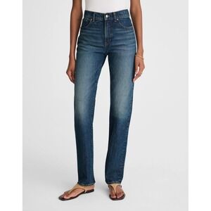 NWT Madewell Tall Longline Straight‎ Denim Jean Greendale Comfort Stretch 27T